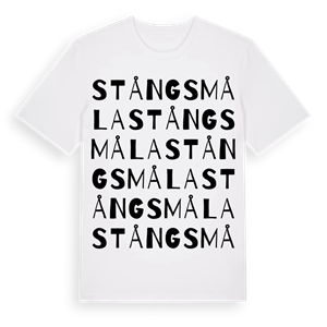 Stångsmåla ordlek t-shirt – ekologisk bomull t-shirt från Pinshirt