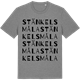Mid Heather Gray t-shirt med Stänkelsmåla ordlek t-shirt