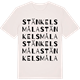 Vintage White t-shirt med Stänkelsmåla ordlek t-shirt
