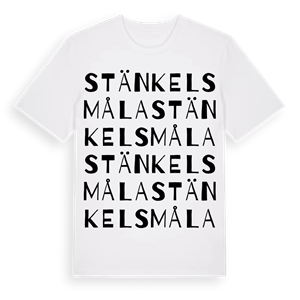 Stänkelsmåla ordlek t-shirt – ekologisk bomull t-shirt från Pinshirt