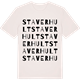 Vintage White t-shirt med Staverhult ordlek t-shirt