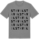 Mid Heather Gray t-shirt med Stavik ordlek t-shirt
