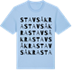 Blue Soul t-shirt med Stavsåkra ordlek t-shirt