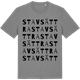 Mid Heather Gray t-shirt med Stavsättra ordlek t-shirt