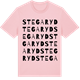 Pink Cotton t-shirt med Stegaryd ordlek t-shirt