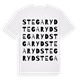 White t-shirt med Stegaryd ordlek t-shirt