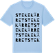 Blue Soul t-shirt med Stekekärret ordlek t-shirt