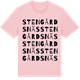 Pink Cotton t-shirt med Stengårdsnäs ordlek t-shirt