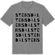 Mid Heather Gray t-shirt med Stensdal ordlek t-shirt
