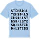 Blue Soul t-shirt med Stensdal ordlek t-shirt