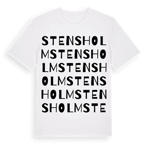 Stensholm ordlek t-shirt – ekologisk bomull t-shirt från Pinshirt