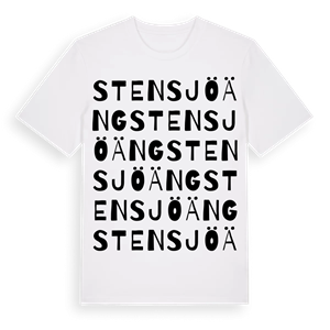 Stensjöäng ordlek t-shirt – ekologisk bomull t-shirt från Pinshirt