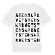 Stenskärvet ordlek t-shirt