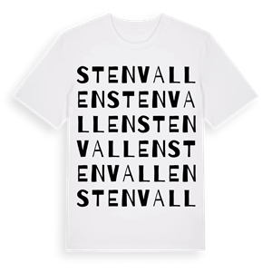Stenvallen ordlek t-shirt – ekologisk bomull t-shirt från Pinshirt