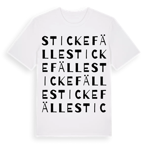 Stickefälle ordlek t-shirt – ekologisk bomull t-shirt från Pinshirt