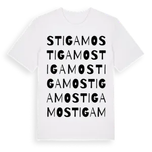 Stigamo ordlek t-shirt – ekologisk bomull t-shirt från Pinshirt
