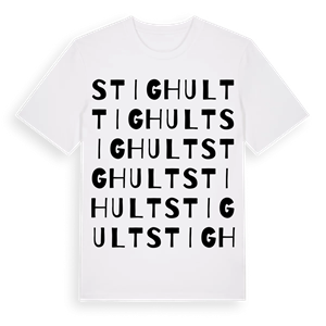 Stighult ordlek t-shirt – ekologisk bomull t-shirt från Pinshirt