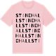 Pink Cotton t-shirt med Stinehall ordlek t-shirt