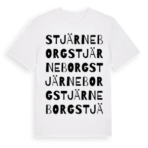 Stjärneborg ordlek t-shirt – ekologisk bomull t-shirt från Pinshirt