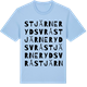 Blue Soul t-shirt med Stjärnerydsvrå ordlek t-shirt