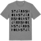 Mid Heather Gray t-shirt med Stjärnsholm ordlek t-shirt