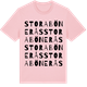 Pink Cotton t-shirt med Stora Bönerås ordlek t-shirt