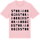 Pink Cotton t-shirt med Stora Borgen ordlek t-shirt