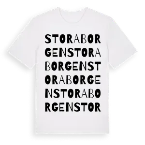 Stora Borgen ordlek t-shirt – ekologisk bomull t-shirt från Pinshirt