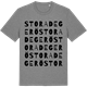 Mid Heather Gray t-shirt med Stora Degerö ordlek t-shirt