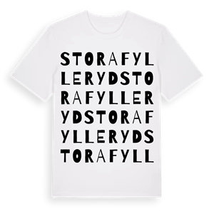 Stora Fylleryd ordlek t-shirt – ekologisk bomull t-shirt från Pinshirt