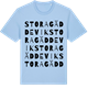 Blue Soul t-shirt med Stora Gäddevik ordlek t-shirt