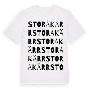 Stora Kärr ordlek t-shirt – ekologisk bomull t-shirt från Pinshirt