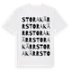 White t-shirt med Stora Kärr ordlek t-shirt
