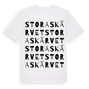 Stora Skärvet ordlek t-shirt – ekologisk bomull t-shirt från Pinshirt