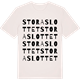 Vintage White t-shirt med Stora slottet ordlek t-shirt
