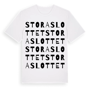 Stora slottet ordlek t-shirt – ekologisk bomull t-shirt från Pinshirt