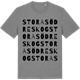 Mid Heather Gray t-shirt med Stora Södreskog ordlek t-shirt