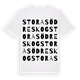 Stora Södreskog ordlek t-shirt