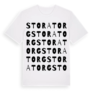 Stora Torg ordlek t-shirt – ekologisk bomull t-shirt från Pinshirt