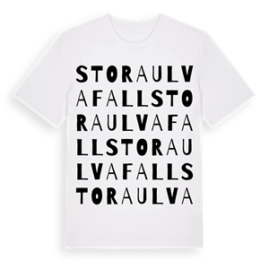 Stora Ulvafall ordlek t-shirt – ekologisk bomull t-shirt från Pinshirt