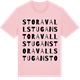 Pink Cotton t-shirt med Stora Vallstugan ordlek t-shirt