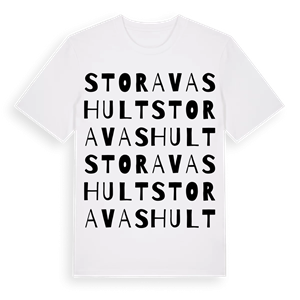 Stora Vashult ordlek t-shirt – ekologisk bomull t-shirt från Pinshirt