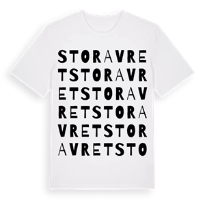 Stora Vret ordlek t-shirt – ekologisk bomull t-shirt från Pinshirt