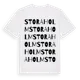 White t-shirt med Storaholm ordlek t-shirt