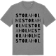Mid Heather Gray t-shirt med Storaholme ordlek t-shirt