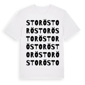 Storö ordlek t-shirt – ekologisk bomull t-shirt från Pinshirt