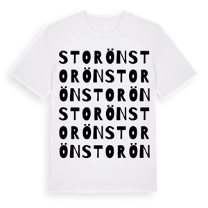 Storön ordlek t-shirt – ekologisk bomull t-shirt från Pinshirt