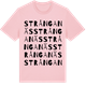 Pink Cotton t-shirt med Strånganäs ordlek t-shirt