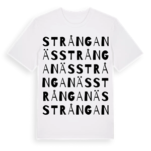 Strånganäs ordlek t-shirt – ekologisk bomull t-shirt från Pinshirt