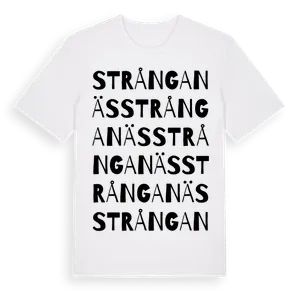 Strånganäs ordlek t-shirt – ekologisk bomull t-shirt från Pinshirt